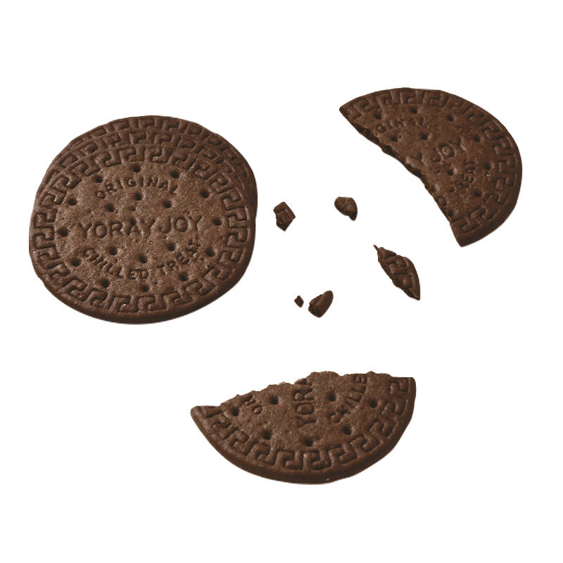 Runde Kakao-Hartkekse